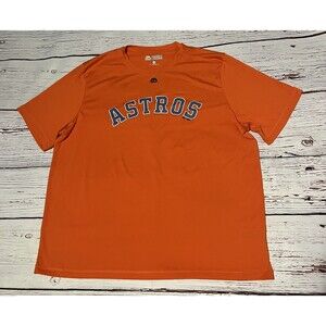 MLB Houston Astros Majestic Cool Base Evolution Tee Sportswear Shirt Size 2XL